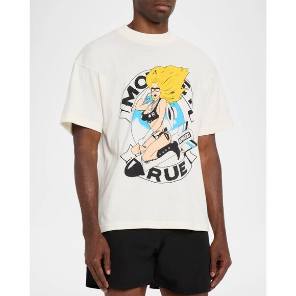 Represent x Motley Crue Men's Secret Show Graphic T-Shirt in Flat White - Picture 2 of 5